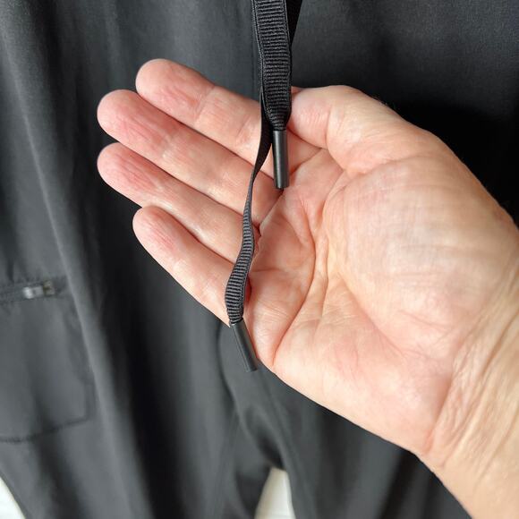 Eddie Bauer Pants Womens Size 8 Black Fleece Lined Elastic Waist Drawstrings - Picture 7 of 16